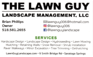A business card for the lawn guy.